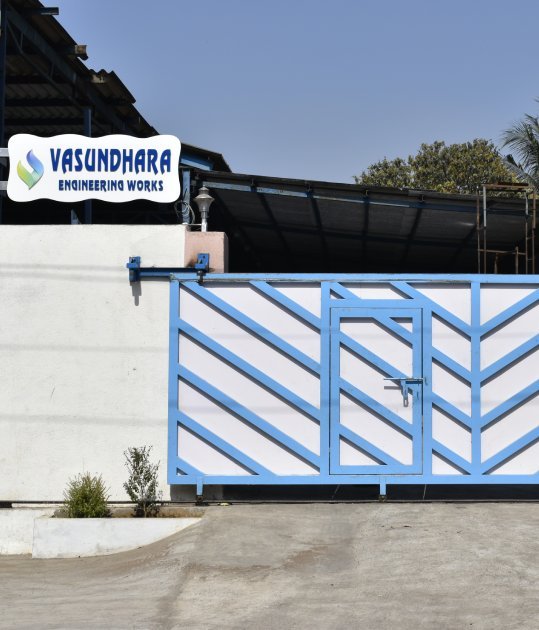Vasundhara Engineering Works factory gate at Sarigam GIDC
