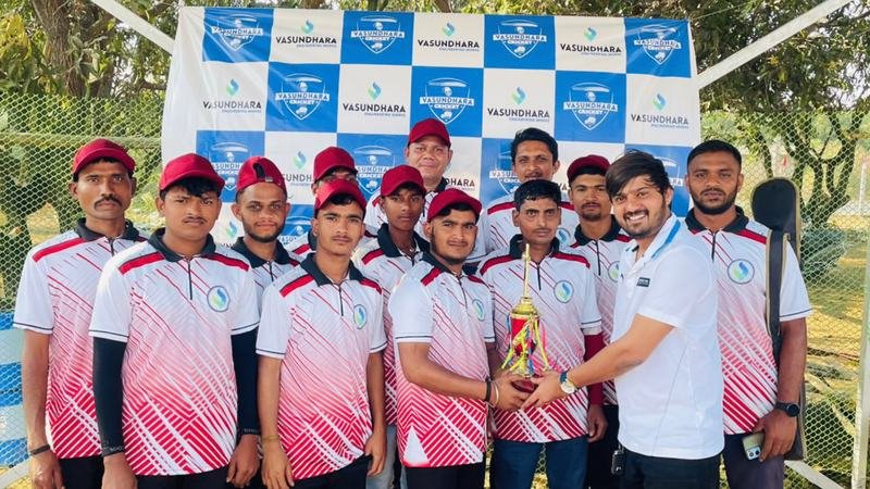 Cricket tournament team photo